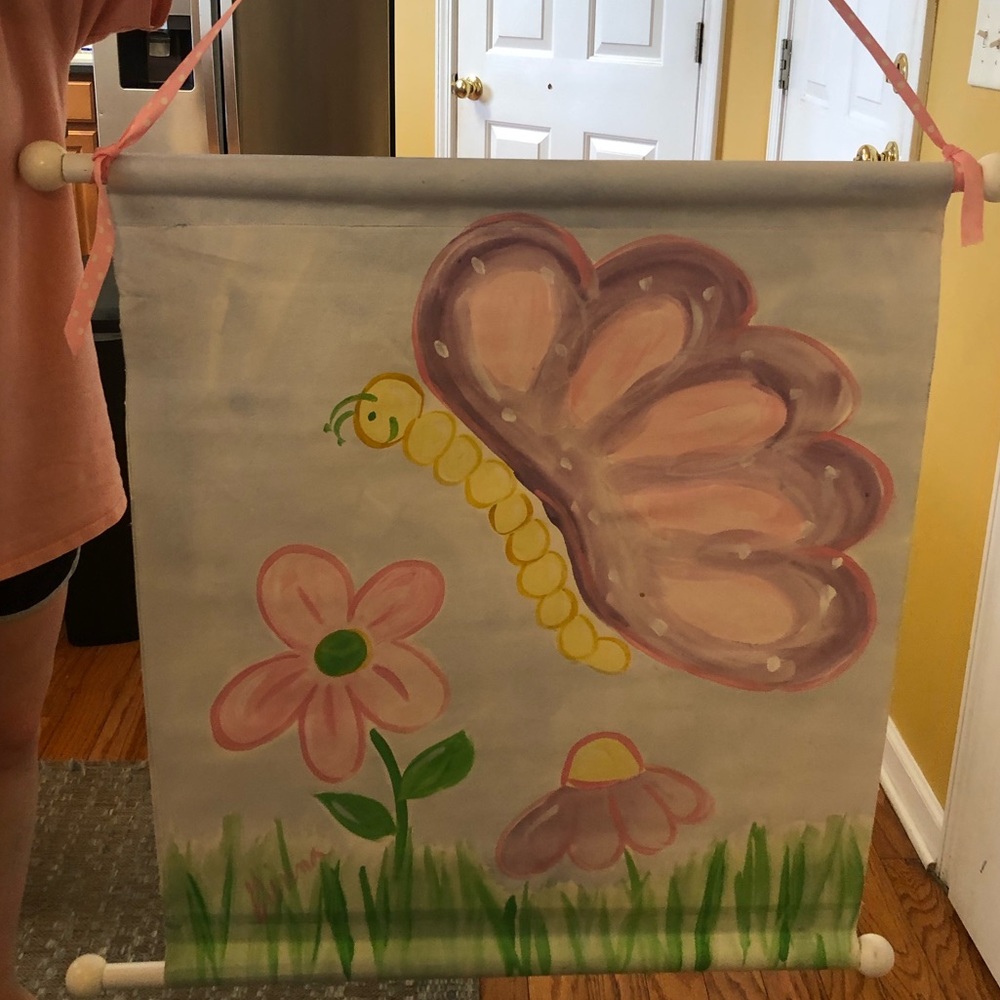 Ribbon hanging Canvas